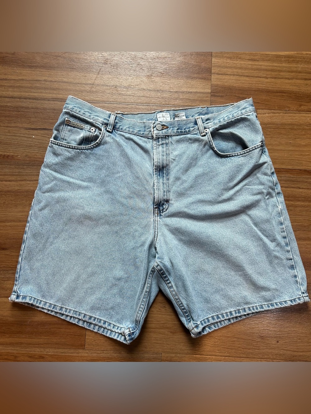Calvin Klein Distressed Light Blue size 40 Jean Shorts